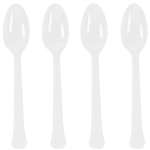 White Heavy Weight Spoons - 20 Count