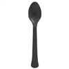 Black Heavy Weight Spoons  - 20 Count