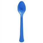 Royal Blue Heavy Weight Spoons - 20 Count