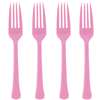 NEW PINK HEAVY WEIGHT FORKS (20 COUNT)
