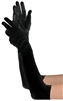 Long Black Child's Gloves