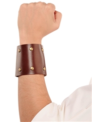 Roman/Pirate Studded Leather Look Wristbands