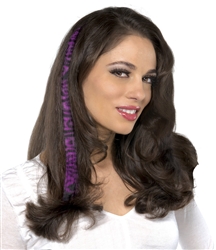 Purple Leopard Pattern Clip In Hair