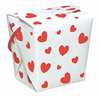 Printed Paper Quart Pail with Hearts