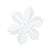 Sparkle Snowflake 6in Molded Plastic Decoration