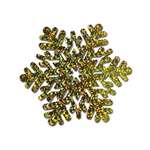 Prismatic Gold Snowflake Cutout
