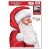 Santa Claus Backseat Driver Car Window Cling