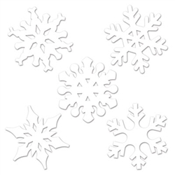 Snowflake Mini Cutouts 10 Pack
