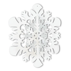 3-D Hanging Snowflake Decoration