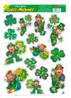 Leprechaun & Shamrocks Clings