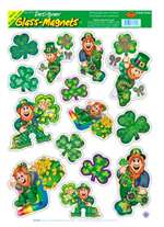 Leprechaun & Shamrocks Clings