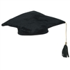 Graduate Plush Cap - Black