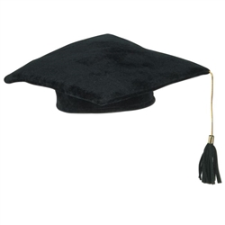 Graduate Plush Cap - Black