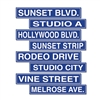 Hollywood Street Sign Cutouts