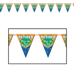 Retired The Fun Begins Pennant Banner