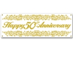 50th Anniversary Sign Banner