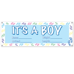"It's a Boy" Sign Banner