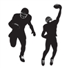 Football Silhouettes Cutouts