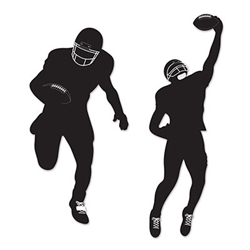 Football Silhouettes Cutouts