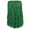 RAFFIA HULA SKIRT - ADULT SIZE - GREEN