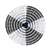 48  JUMBO STAR FAN BLACK/SILVER