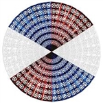 RED WHITE BLUE 48" JUMBO STAR DISPLAY FAN