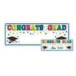 CONGRATS GRAD SIGN BANNER