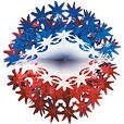 RED WHITE BLUE STAR BALL 12"