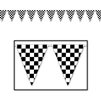Checker Flag Pennant Banner