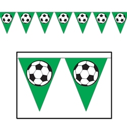 SOCCER BALL PENNANT BANNER