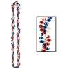 Red, White and Blue Twisted Party Beads