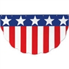 PATRIOTIC VELVET BUNTING 21"X36"