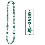 Congrats Grad Green Beads