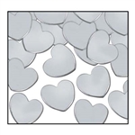 Silver Hearts Confetti