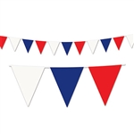 Red, White, And Blue Pennant Banner