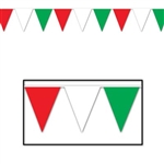 Pennant Banner - Red/White/Green