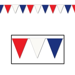 Red, White, and Blue Pennant Banner