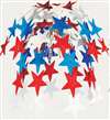 Red, White and Blue Star Hanging Cascade Decoration