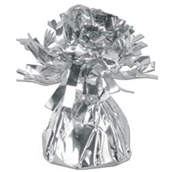 SILVER MYLAR BALLOON WEIGHT