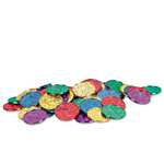 PLASTIC COINS ASSORTED COLORS