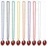 FOOTBALL BEADS - RED