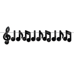 MUSICAL NOTES STREAMER