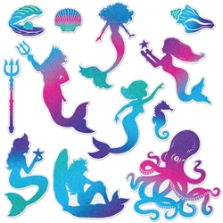 Mermaid Assorted Cutouts Value Pack