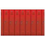 School Lockers Backdrop Decoration