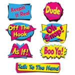 90's Phrase Packaged Cutouts