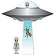 Jumbo Flying Saucer Cutout Set Assorted