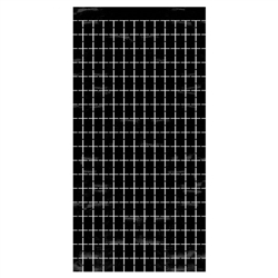 Metallic Square Curtain - Black