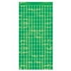 Metallic Square Curtain - Green