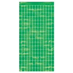 Metallic Square Curtain - Green