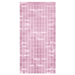 Metallic Square Curtain - Pink